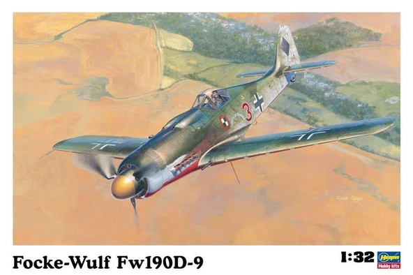 Hasegawa ST19 8069 1/32 Ölçek, Focke-Wulf Fw190D-9, Savaş Uçağı Plastik Model Kiti ürün görseli 1