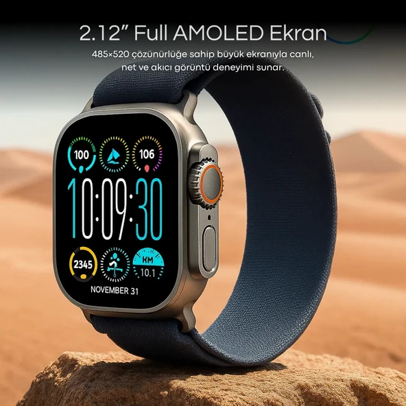 2025 HK11 Ultra3 2.02 Amoled Ekran Nfc Bluetooth Destekli Aı Robot Özellikli 4gb Hafıza - Resim 4