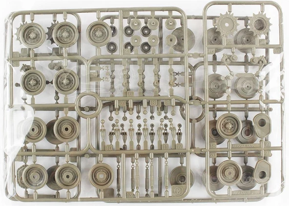 AFV Club AF35S66 1/35 Ölçek, German Flakpanzer M-42 A1 (DUSTER) Uçaksavar Tankı, Plastik Model kiti - Resim 2