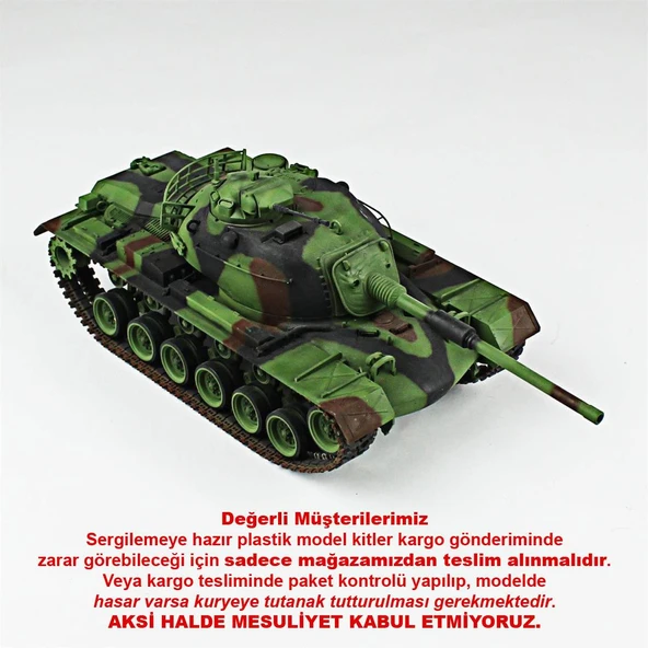 QD200 1/35 Ölçek, M48A5T1, Hobbytime, Sergilemeye Hazır Plastik Tank Maketi ürün görseli