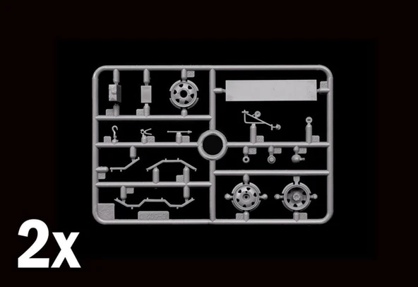 Italeri 2808S 1/48 Ölçek, Opel Blitz Tankwagen Kfz. 385 Askeri Tanker, Plastik Model kiti - Resim 5