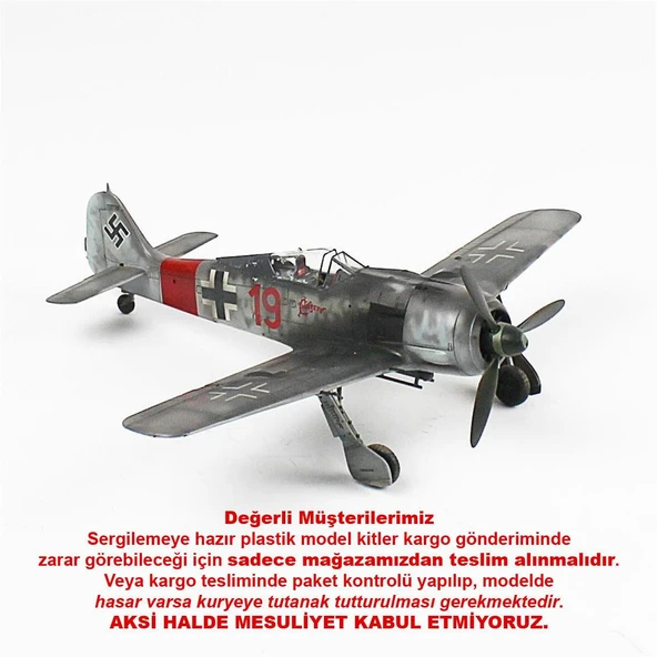 QD076 1/48 Ölçek, Focke-Wulf 190 A-6 Sergilemeye Hazır Plastik Uçak Maketi ürün görseli 1