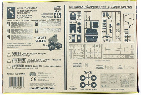 AMT 1067 1/25 Ölçek, Li'l Gypsy Wagon Show Rod, Plastik Yarış Aracı Maketi - Resim 3