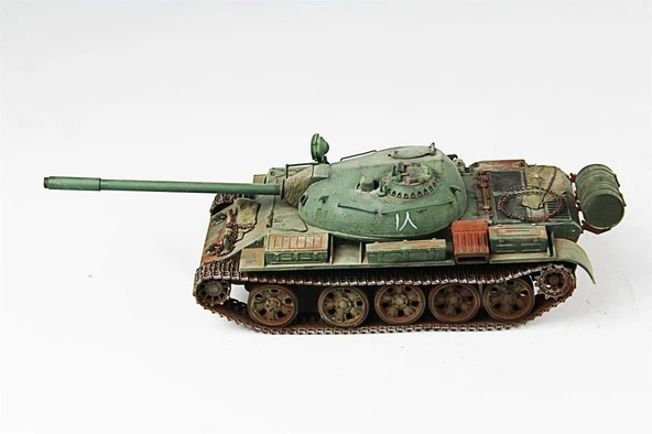 QD258 1/35 Ölçek, T-55A, Tamiya, Sergilemeye Hazır Plastik Tank Maketi - Resim 6