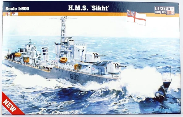 Mistercraft S095 1/600 HMS (Sikht) Zırhlı Gemi Plastik Model Kiti ürün görseli