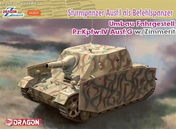 Dragon 6819 1/35 Ölçek, Sturmpanzer Ausf.I Obüs Topu Plastik Model Kiti ürün görseli 1