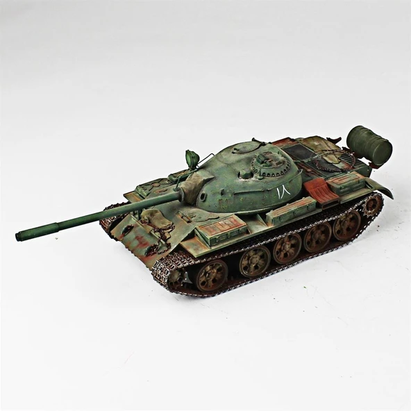 QD258 1/35 Ölçek, T-55A, Tamiya, Sergilemeye Hazır Plastik Tank Maketi - Resim 2