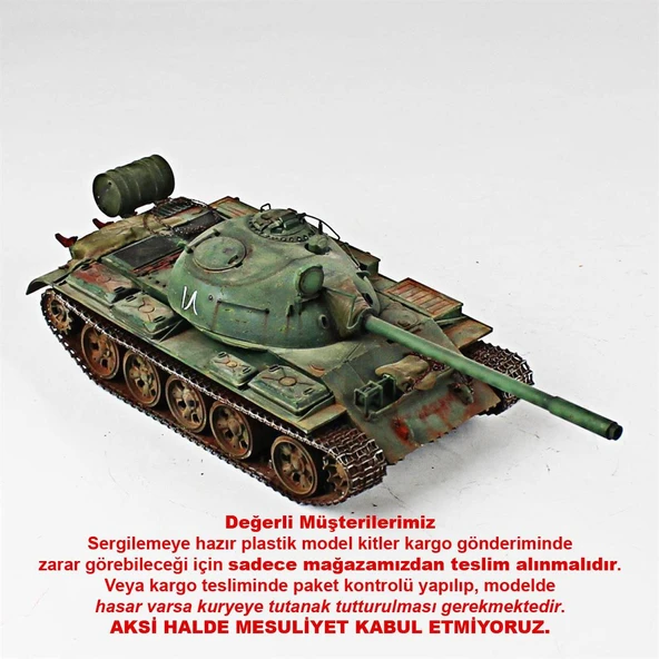 QD258 1/35 Ölçek, T-55A, Tamiya, Sergilemeye Hazır Plastik Tank Maketi ürün görseli
