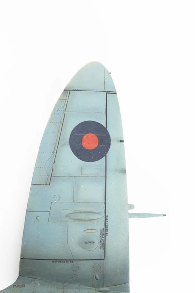QD043 1/48 Ölçek, Spitfire  Sergilemeye Hazır Plastik Uçak Maketi - Resim 7