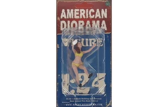 American Diorama AD76366 1/24 Ölçek, Araba Yıkayan Bikinili Kız (Stephanie) Sergilemeye Hazır Plastik Figürü ürün görseli
