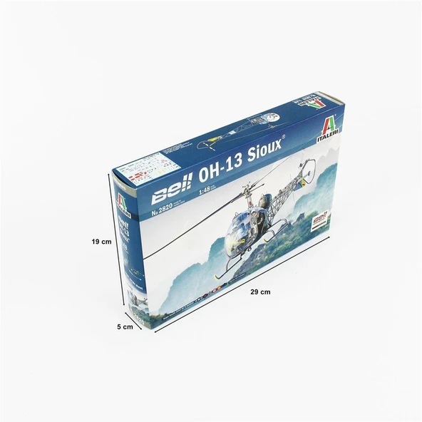 Italeri 2820S 1/48 Ölçek, OH-13 Sioux ( Kore Savaşı ) Helikopter, Plastik Model kiti - Resim 3