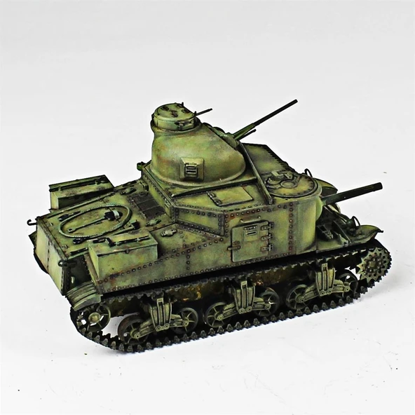 QD269 1/35 Ölçek, M3 Lee, Tamiya, Sergilemeye Hazır Plastik Tank Maketi - Resim 4