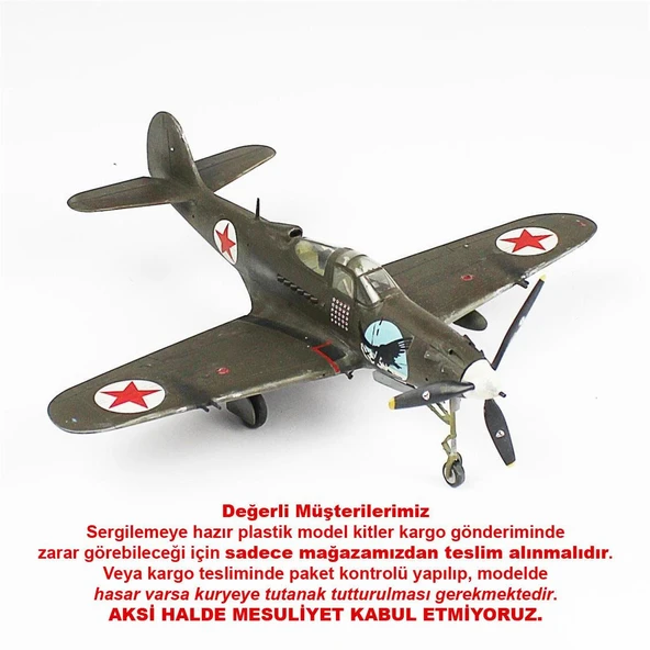 QD098 1/48 Ölçek, P-39A Aircobra Sergilemeye Hazır Plastik Uçak Maketi ürün görseli