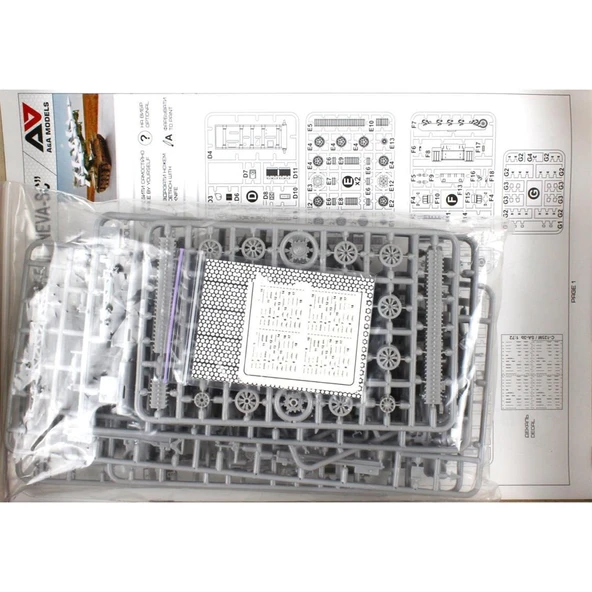 Modelsvit AAM7217 1/72 Ölçek, SA-3 GOA t-55 Mobil Hava Savunma Sistemi, Plastik Model kiti - Resim 2
