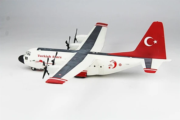 QD138 1/144 Ölçek, C-130 E Hercules Sergilemeye Hazır Plastik Uçak Maketi - Resim 6