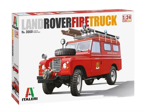 Italeri 3660S 1/24 Ölçek, Land Rover İtfaiye Aracı, Plastik Model kiti ürün görseli
