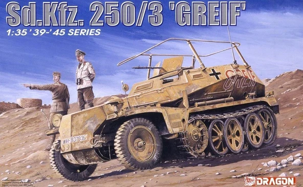 Dragon 6125 1/35 Ölçek, Sd.Kfz. 250/3 (Greif) Yarı Paletli Askeri Araç Plastik Model Kiti ürün görseli