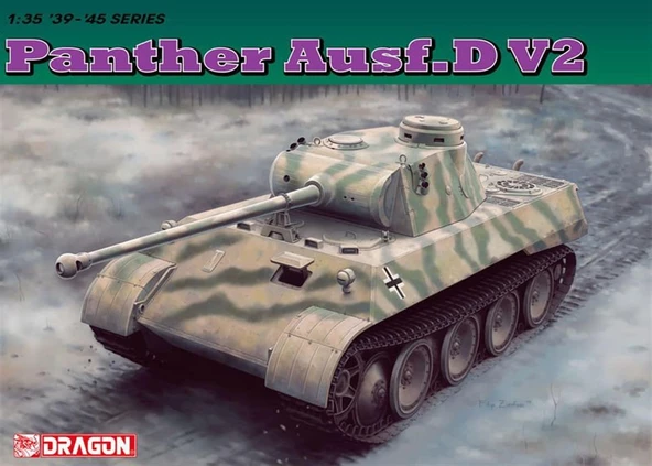 Dragon 6822 1/35 Ölçek, Panther Ausf.D V2 Tank Plastik Model Kiti ürün görseli