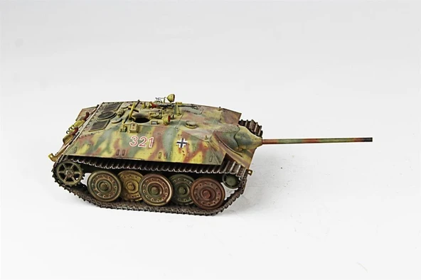 QD246 1/35 Ölçek, Hetzer, Tamiya, Sergilemeye Hazır Plastik Tank Maketi - Resim 7
