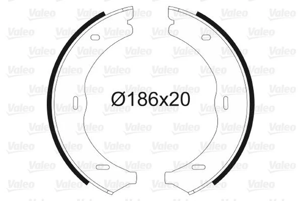 VALEO 564145 FREN BALATASI ARKA PARK FRENI MERCEDES VITO W639 W447 A6394200220 ürün görseli 1