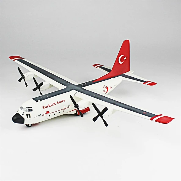 QD138 1/144 Ölçek, C-130 E Hercules Sergilemeye Hazır Plastik Uçak Maketi - Resim 2