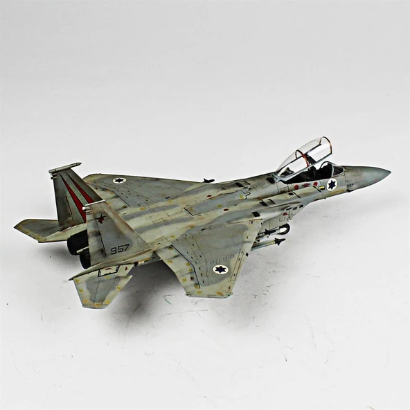 QD005 1/72 Ölçek, F-15D BAZ Sergilemeye Hazır Plastik Uçak Maketi - 4