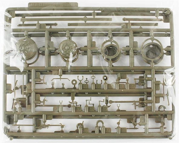 AFV Club AF35S64 1/35 Ölçek, 3in Gun M5 On Carriage M1 Top, Plastik Model kiti - Resim 2