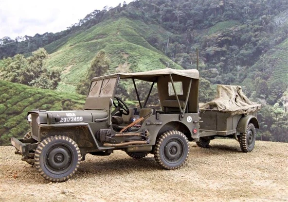 Mistercraft F299 1/35 (1/4 Ton Sınıfı) Willys Jeep Plastik Model Kiti - Resim 4