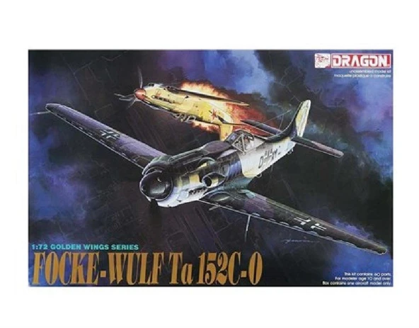 Dragon 5007 1/72 Ölçek, Focke-Wulf Ta152C-0 Savaş Uçağı Plastik Model Kiti ürün görseli 1