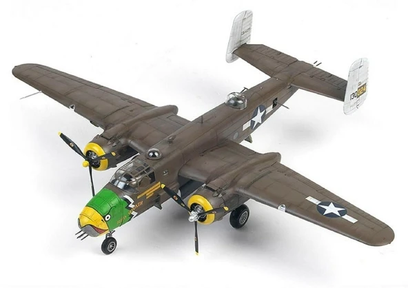 Academy 12328 1/48 Ölçek, USAAF B-25D (Pacific Theatre) Savaş Uçağı, Plastik Model kiti - Resim 3