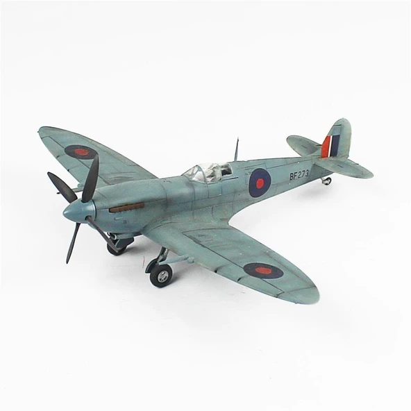 QD043 1/48 Ölçek, Spitfire  Sergilemeye Hazır Plastik Uçak Maketi - Resim 2