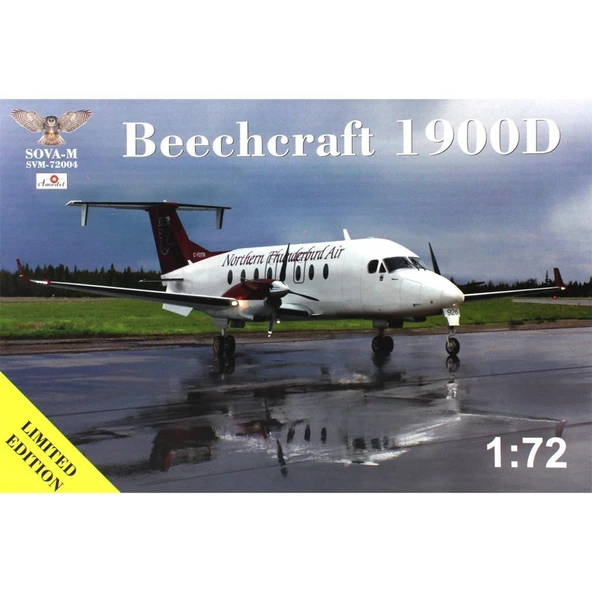 Modelsvit SVM-72004 1/72 Ölçek, Beechcraft 1900 D Northern Thunderbird Hava Yolları Yolcu Uçağı, Plastik Model kiti ürün görseli