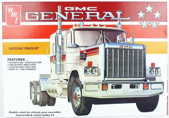 AMT 1272 1/25 Ölçek, 1976 GMC General Semi Tractor, Plastik Çekici Maketi ürün görseli