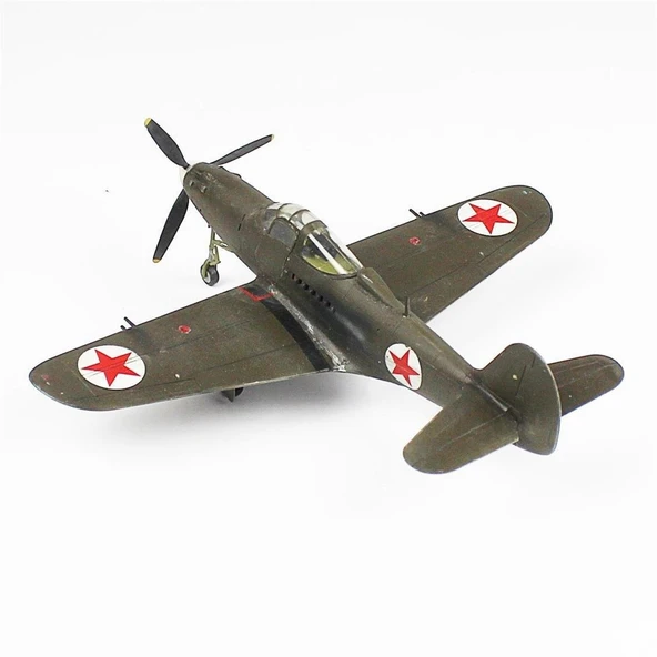 QD098 1/48 Ölçek, P-39A Aircobra Sergilemeye Hazır Plastik Uçak Maketi - Resim 3