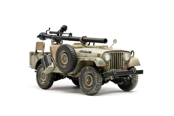 AFV Club AF35S99 1/35 Ölçek, IDF M38A1/CJ5 (2 models set) Tank Savarlı Jeep, Plastik Model kiti - Resim 4