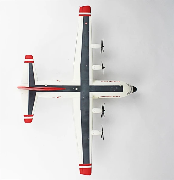 QD138 1/144 Ölçek, C-130 E Hercules Sergilemeye Hazır Plastik Uçak Maketi - Resim 7