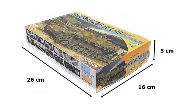 Dragon 7276 1/72 Ölçek, Jagdpanzer IV l/48 Erken Dönem Tank Avcısı Plastik Model Kiti - Resim 4