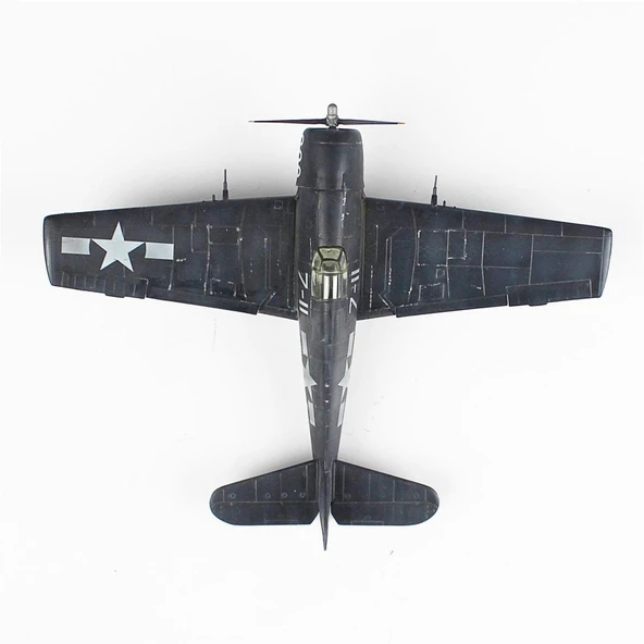 QD038 1/72 Ölçek, F6F Hellcat Sergilemeye Hazır Plastik Uçak Maketi - Resim 5