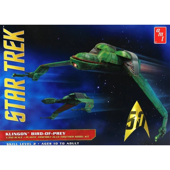 AMT 949 1/350 Ölçek, Star Trek Klingon BirdofPrey Uzay Aracı, Plastik Model kiti ürün görseli