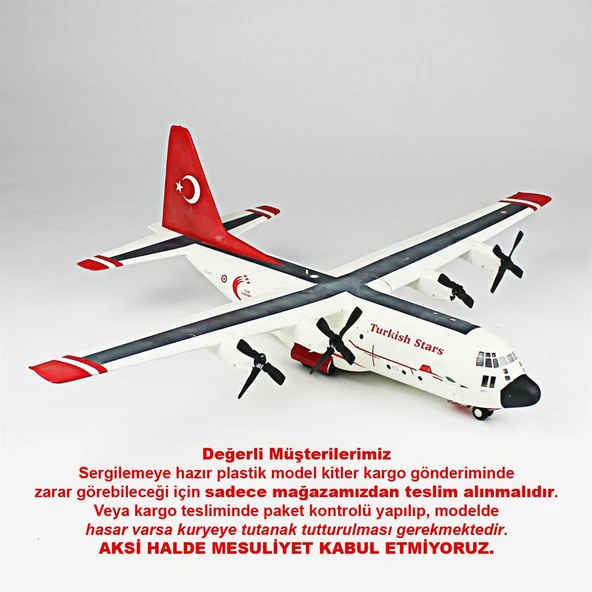 QD138 1/144 Ölçek, C-130 E Hercules Sergilemeye Hazır Plastik Uçak Maketi ürün görseli