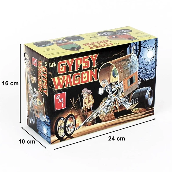 AMT 1067 1/25 Ölçek, Li'l Gypsy Wagon Show Rod, Plastik Yarış Aracı Maketi - Resim 5
