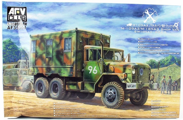 AFV Club AF35304 1/35 Ölçek, M109A3 Konteyner Kasalı Askeri Kamyon, Plastik Model kiti ürün görseli