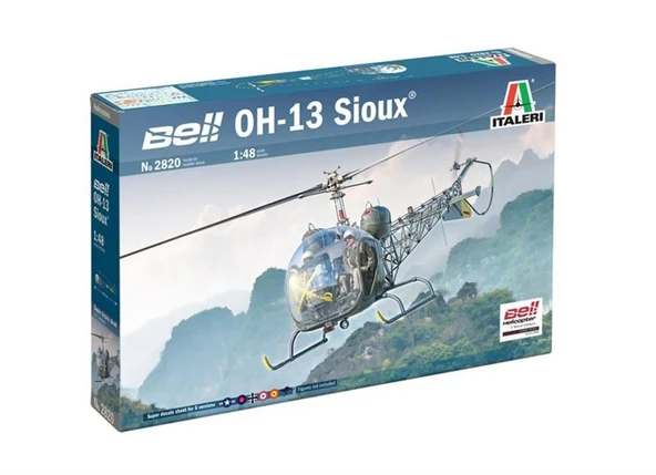 Italeri 2820S 1/48 Ölçek, OH-13 Sioux ( Kore Savaşı ) Helikopter, Plastik Model kiti ürün görseli
