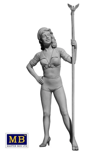 MasterBox 24002 1/24 Ölçek, Pin-Up Serisi 2, Betty, Plastik Figür Kiti - Resim 3