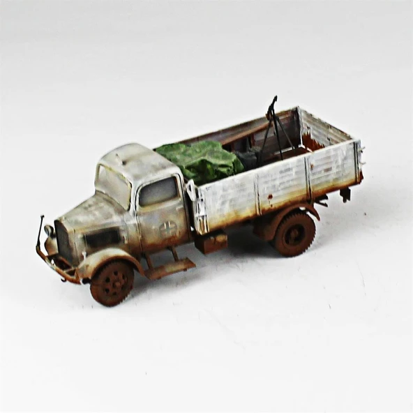 QD249 1/35 Ölçek, Mercedes-Benz Kamyon, Italeri, Sergilemeye Hazır Plastik Tank Maketi - Resim 2