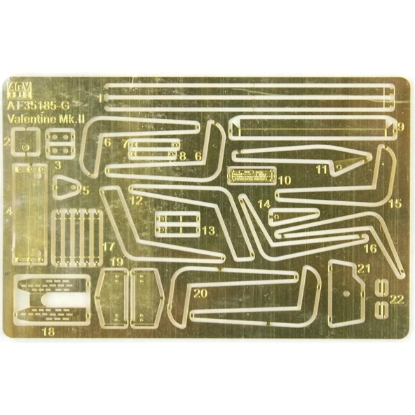 AFV Club AF35185 1/35 Ölçek, British Infantry Tank Mk.III Valentine Mk.II Tank, Plastik Model kiti - Resim 4