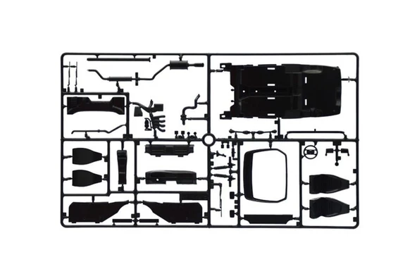 Italeri 3646S 1/24 Ölçek, Porsche 944 S Cabrio Araba, Plastik Model kiti - Resim 7