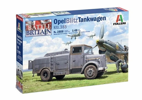 Italeri 2808S 1/48 Ölçek, Opel Blitz Tankwagen Kfz. 385 Askeri Tanker, Plastik Model kiti ürün görseli