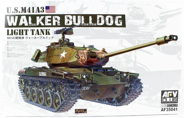AFV Club AF35041 1/35 Ölçek, M41A3 Walker Bullbog Hafif Tankı, Plastik Model kiti ürün görseli 1