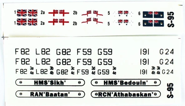 Mistercraft S095 1/600 HMS (Sikht) Zırhlı Gemi Plastik Model Kiti - Resim 4